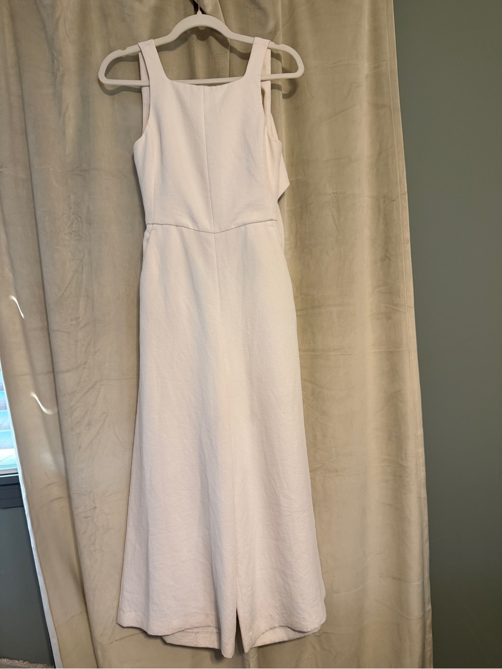 Wilfred White Sleeveless Wide-Leg Jumpsuit